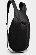 Large bonded leather backpack