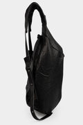 Large bonded leather backpack