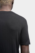 Asymmetrical viscose/silk t-shirt