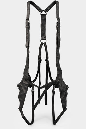 TEO+NG | KYRI Crinkled leather harness, shot on table