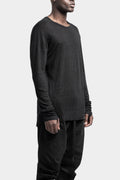 69 by Isaac Sellam | SS24 - Semi Raglan linen long sleeve T-Shirt, Alu