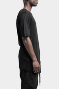 69 By Isaac Sellam | SS24 - Staple spine detail t-shirt, Noir