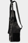 Contrast leather cross-over bag | Q30SP