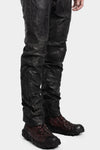 Botta-S | Paper effect distressed horse leather pants