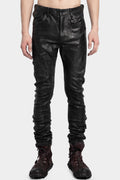 Coated skinny jeans