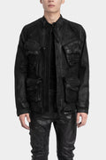 Coated denim jacket