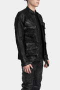 Coated denim jacket