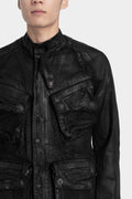 Coated denim jacket