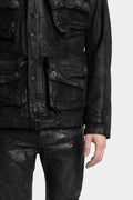 Coated denim jacket