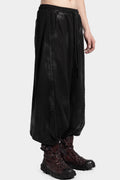 Drop crotch coated sweatpants