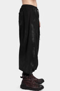 Drop crotch coated sweatpants