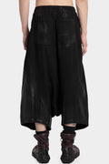 Drop crotch coated sweatpants