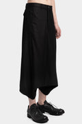 Drop crotch cropped suit pants