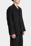 Professor. E | "Forgotten materials" Frayed structured cotton blazer 25FW-PE-FM-19