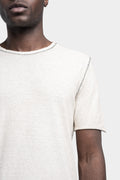 Structured cotton t-shirt, Off-white resin
