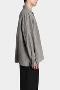 Timeworn silk blend shirt, Natural dyed grey