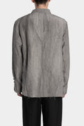 Timeworn silk blend shirt, Natural dyed grey