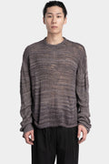 Tussah silk knit sweater