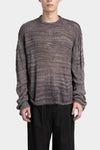 Professor. E | "Forgotten materials" Tussar silk knit sweater 25FW-PE-FM-30