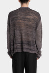 Professor. E | "Forgotten materials" Tussar silk knit sweater 25FW-PE-FM-30
