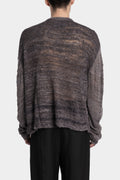 Tussah silk knit sweater