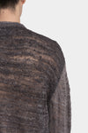 Professor. E | "Forgotten materials" Tussar silk knit sweater 25FW-PE-FM-30