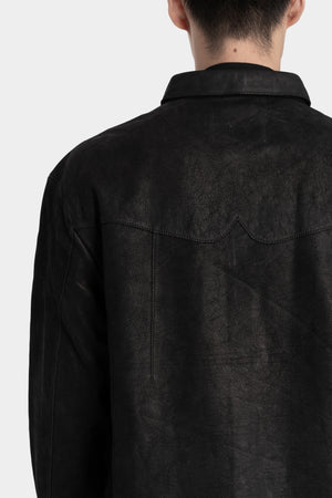 Professor. E | " Forgotten materials" Leather shirt 25FW-PE-FM-14