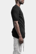 MD75 | Double layer lightweight cotton tee, Black