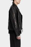 Professor. E | "Forgotten materials" Leather biker jacket 25FW-PE-FM-22 - IT