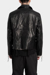 Professor. E | "Forgotten materials" Leather biker jacket 25FW-PE-FM-22 - IT