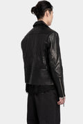 Leather biker jacket