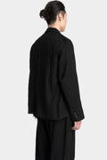 Double breasted wool blend blazer
