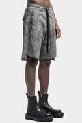 MD75 | Cold dyed drawstring shorts, Anthra salt