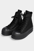 Rick Owens DRKSHDW | SS24 Lido - Double bumper sneakers, Black / Black