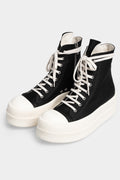 Rick Owens DRKSHDW | SS24 Lido - Double bumper sneakers, Black / Milk