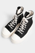 Rick Owens DRKSHDW | SS24 Lido - Double bumper sneakers, Black / Milk