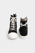 Ramones eyelet sneakers, Black/Milk