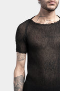 Layered knit t-shirt