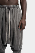 Drawstrings cotton joggers, Dust Grey