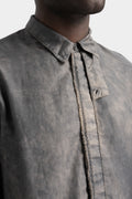 Frayed hem shirt, Ash Grey