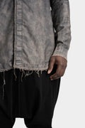 Frayed hem shirt, Ash Grey