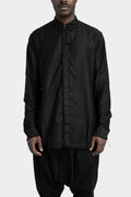 Frayed hem shirt, Black