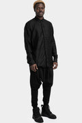 Frayed hem shirt, Black