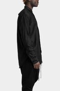 Frayed hem shirt, Black