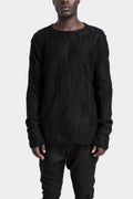 La Haine Inside Us | AW24 - Intarsia knit sweatshirt, Black