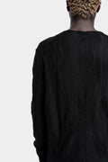 La Haine Inside Us | AW24 - Intarsia knit sweatshirt, Black