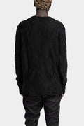 La Haine Inside Us | AW24 - Intarsia knit sweatshirt, Black