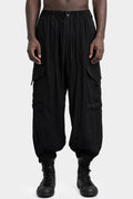 Y-3 | SS25 - Rayon twill cuffed cargo pants