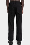 Blackmerle | AW25 - Wool blend Split trousers, Black 252-B02-007