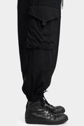 Y-3 | SS25 - Rayon twill cuffed cargo pants